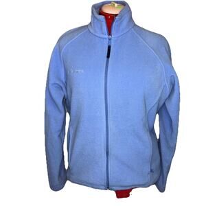 Lands End Women's Anyweather Fleece Anti Static Full Zip Jacket In Blue Size: L